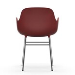 Normann Copenhagen Form Armchair stoel chrome rood Normann Copenhagen Form Armchair stoel chrome rood