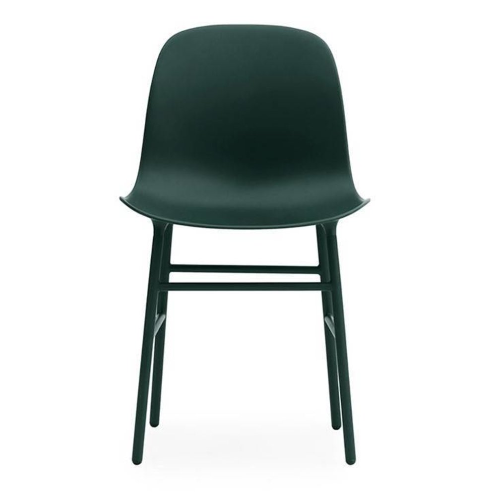 Normann Copenhagen Chaise de forme verte chaise en acier