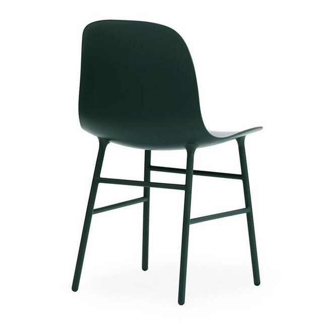 Normann Copenhagen Formen Stol stål stol grön