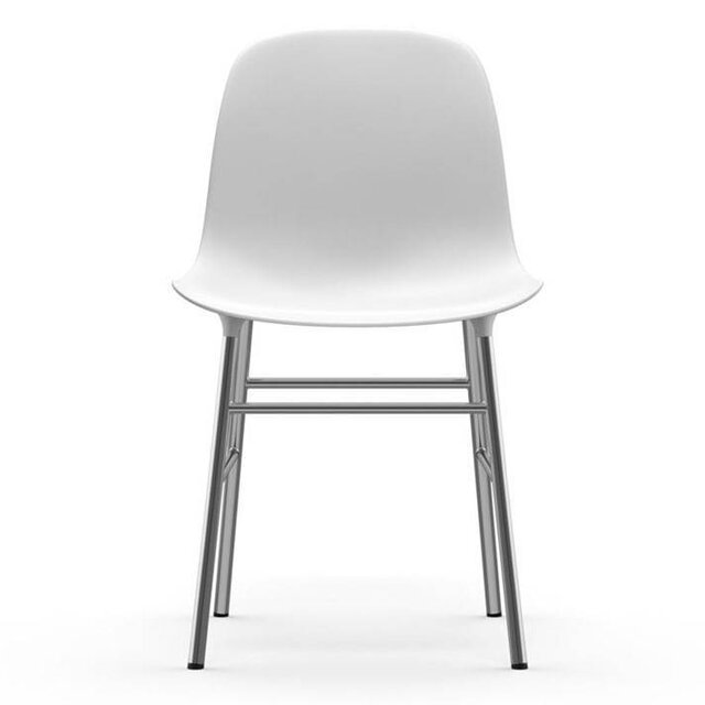 Normann Copenhagen Form Stuhl chrom weiss