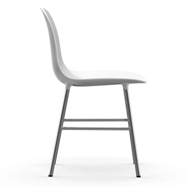 Normann Copenhagen Forma Blanco de la silla de cromo Normann Copenhagen Forma Blanco de la silla de cromo