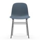 Normann Copenhagen Form Chair stoel chrome blauw Normann Copenhagen Form Chair stoel chrome blauw