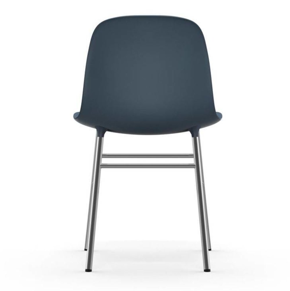 Normann Copenhagen Forma azul Silla de cromo Normann Copenhagen Forma azul Silla de cromo