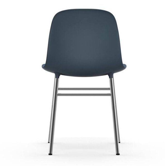 Normann Copenhagen Form Chair stoel chrome blauw Normann Copenhagen Form Chair stoel chrome blauw