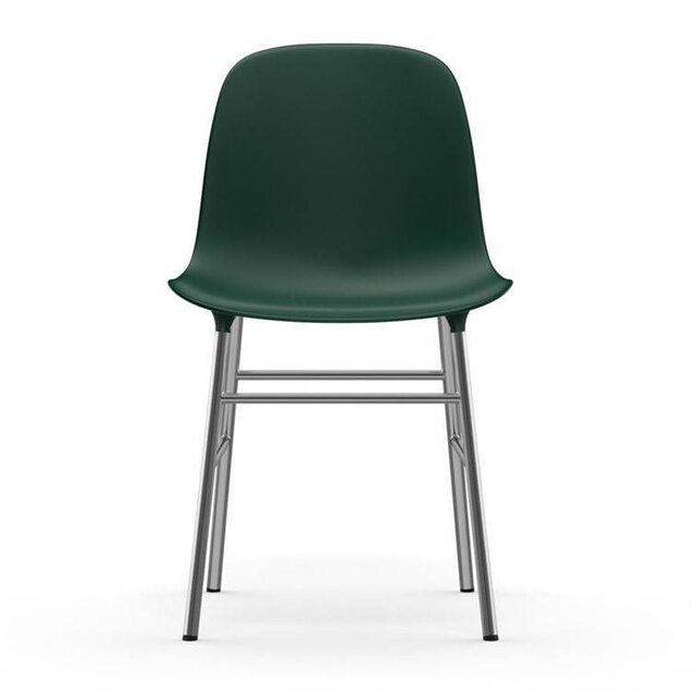 Normann Copenhagen Modulo sedia verde cromo