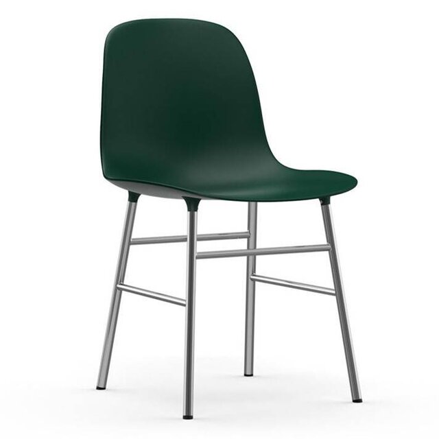 Normann Copenhagen Modulo sedia verde cromo