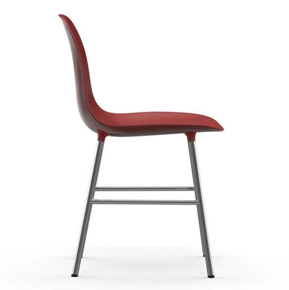 Normann Copenhagen Formen Stol röd krom Normann Copenhagen Formen Stol röd krom