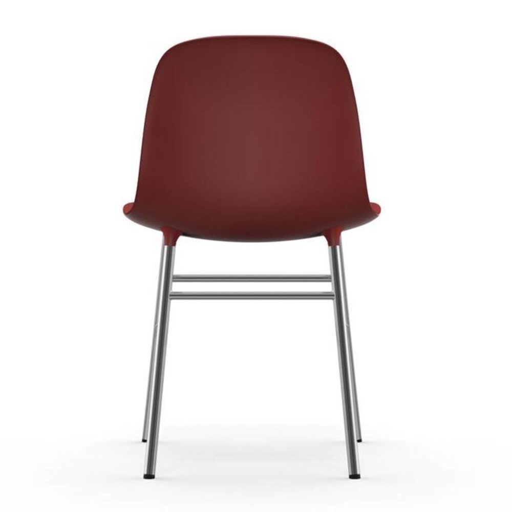 Normann Copenhagen Forma de silla rojo de cromo