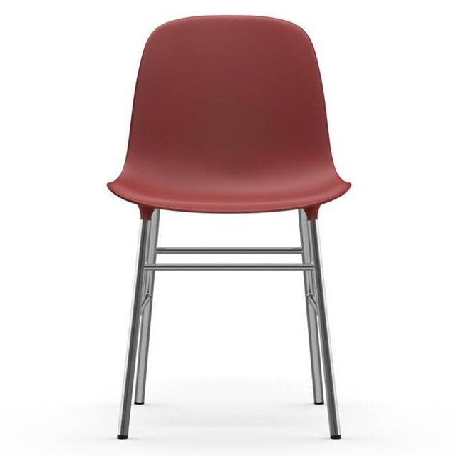 Normann Copenhagen Formulaire rouge chrome président