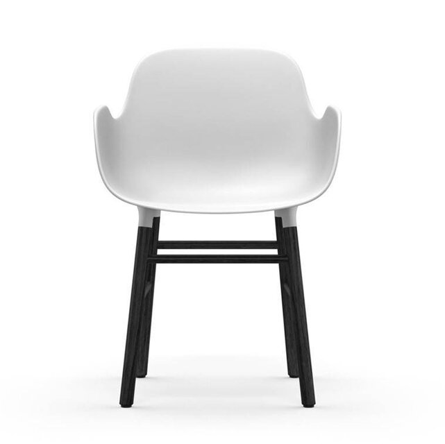 Normann Copenhagen Form Armchair stoel zwart wit - 603206