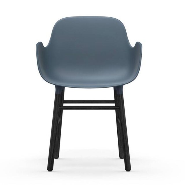 Normann Copenhagen Form Lænestolsstol sort blå - 603209