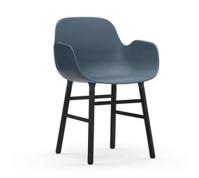 Normann Copenhagen Form Fauteuil chaise noir bleu Normann Copenhagen Form Fauteuil chaise noir bleu
