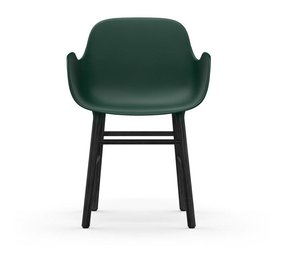 Normann Copenhagen Form Armchair stoel zwart groen Normann Copenhagen Form Armchair stoel zwart groen