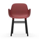 Normann Copenhagen Form Armchair stoel zwart rood - 603211