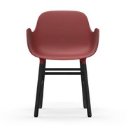 Normann Copenhagen Form Armchair chair black red - 603211 Normann Copenhagen Form Armchair chair black red - 603211