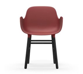Normann Copenhagen Form Lenestol stol svart rød Normann Copenhagen Form Lenestol stol svart rød