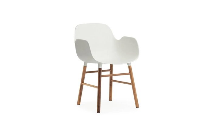 Normann Copenhagen Poltrona Form sedia noce bianco - 602768