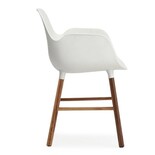 Normann Copenhagen Form Armchair chair walnut white - 602768 Normann Copenhagen Form Armchair chair walnut white - 602768