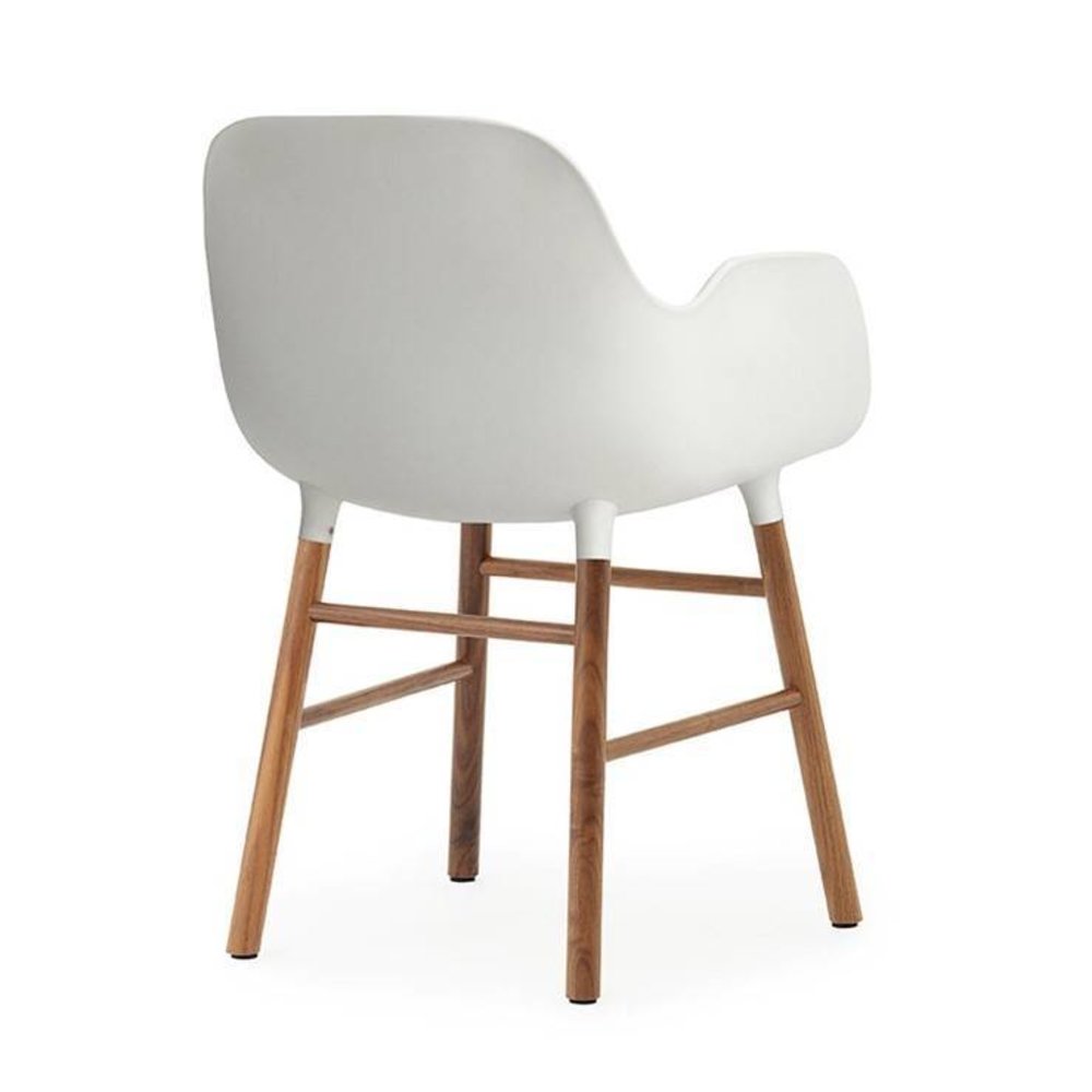 Normann Copenhagen Form Armchair chair walnut white - 602768 Normann Copenhagen Form Armchair chair walnut white - 602768