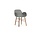 Form Fauteuil chaise noyer gris - 602769