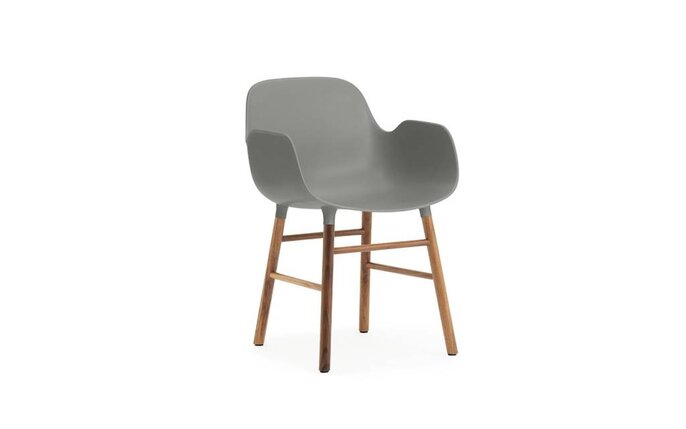 Normann Copenhagen Form Fauteuil chaise noyer gris - 602769