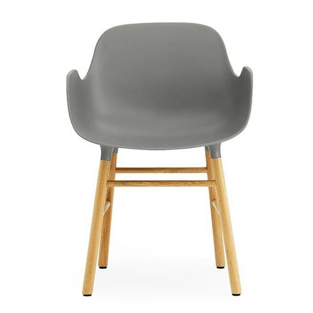 Normann Copenhagen Form Fauteuil chaise noyer gris - 602769