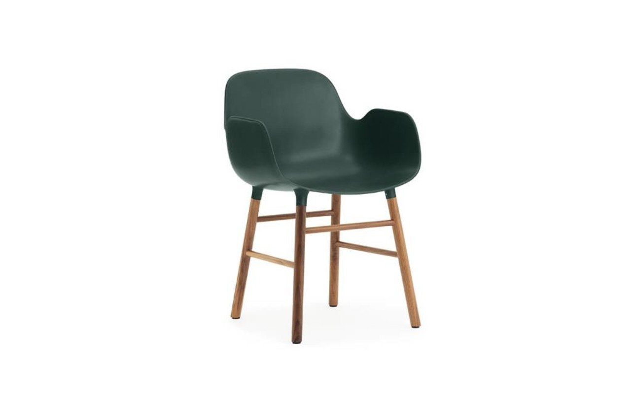 Normann Copenhagen Form Fauteuil chaise noyer vert - 602772 Normann Copenhagen Form Fauteuil chaise noyer vert - 602772