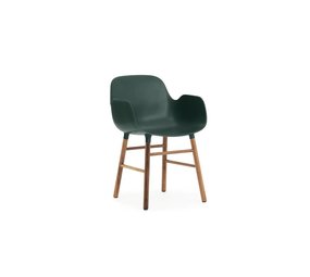 Normann Copenhagen Form Fauteuil chaise noyer vert Normann Copenhagen Form Fauteuil chaise noyer vert