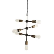 House Doctor colgante de metal de color gris claro molecular