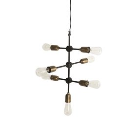 House Doctor Molecular hanging lamp grey metal