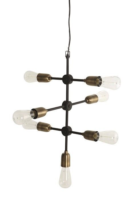 House Doctor Molecular hanging lamp grey metal