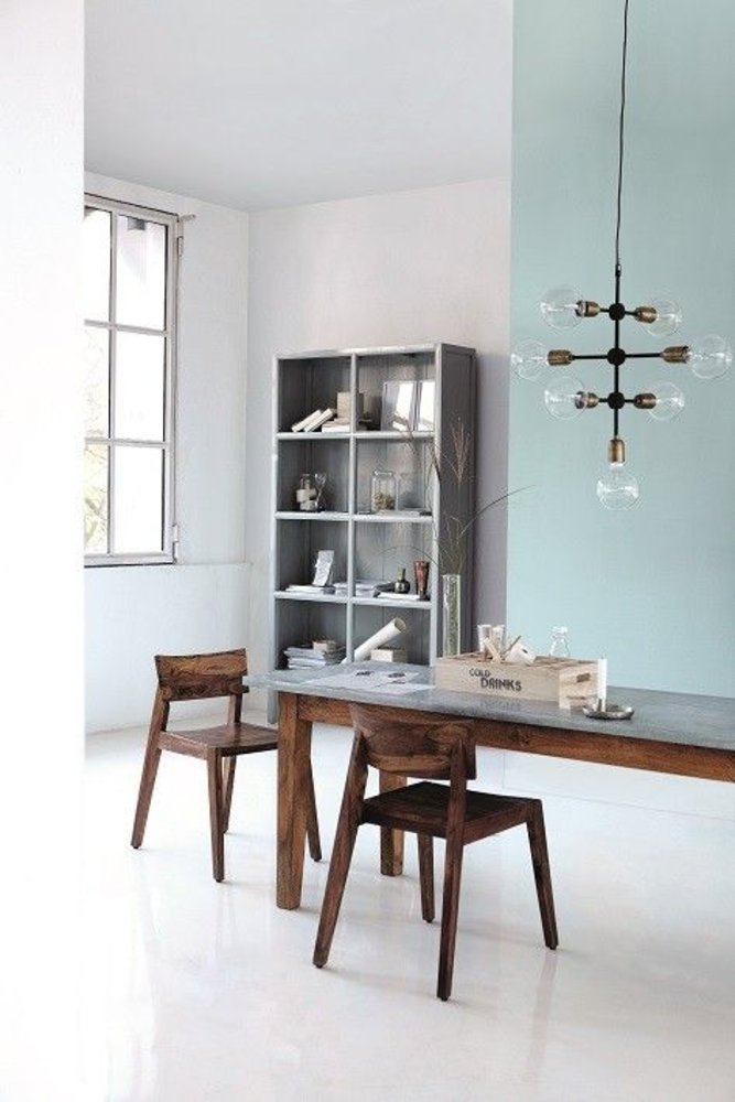 House Doctor Molecular hanging lamp grey metal