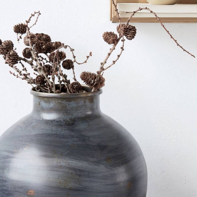 House Doctor Etnik vaso blu ø30x30cm House Doctor Etnik vaso blu ø30x30cm