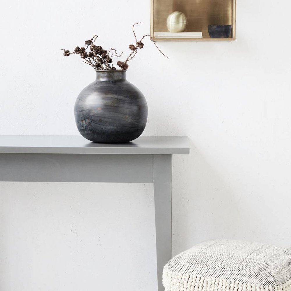 House Doctor Etnik blåttvase ø30x30cm House Doctor Etnik blåttvase ø30x30cm