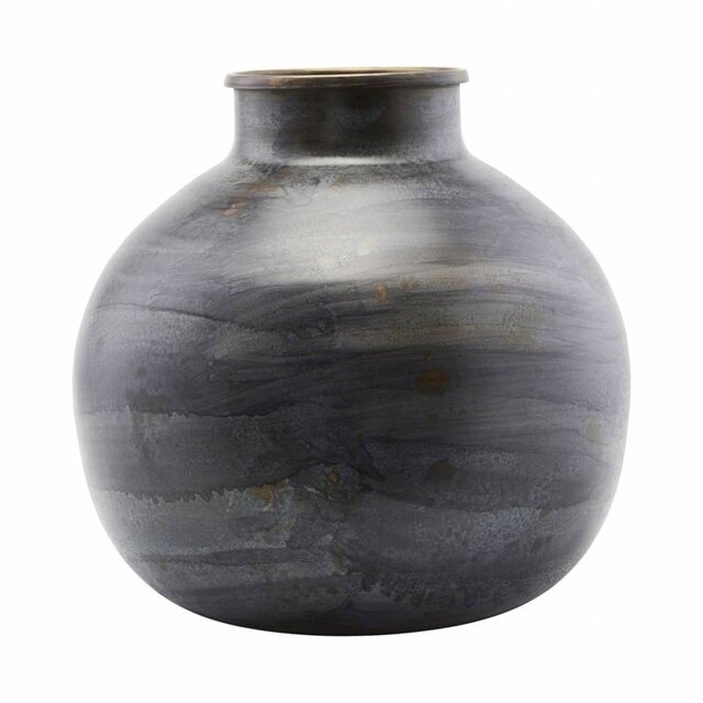 House Doctor Etnik vase blue ø30x30cm House Doctor Etnik vase blue ø30x30cm