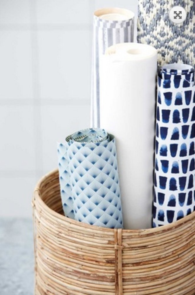 House Doctor Chaka Satz von drei Rattankörbe um