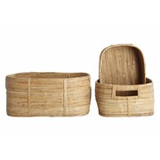 House Doctor Chaka set of 3 rattan baskets House Doctor Chaka set of 3 rattan baskets