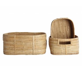 House Doctor Chaka set of 3 rattan baskets