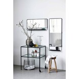 House Doctor Chic svart speil med hylle House Doctor Chic svart speil med hylle