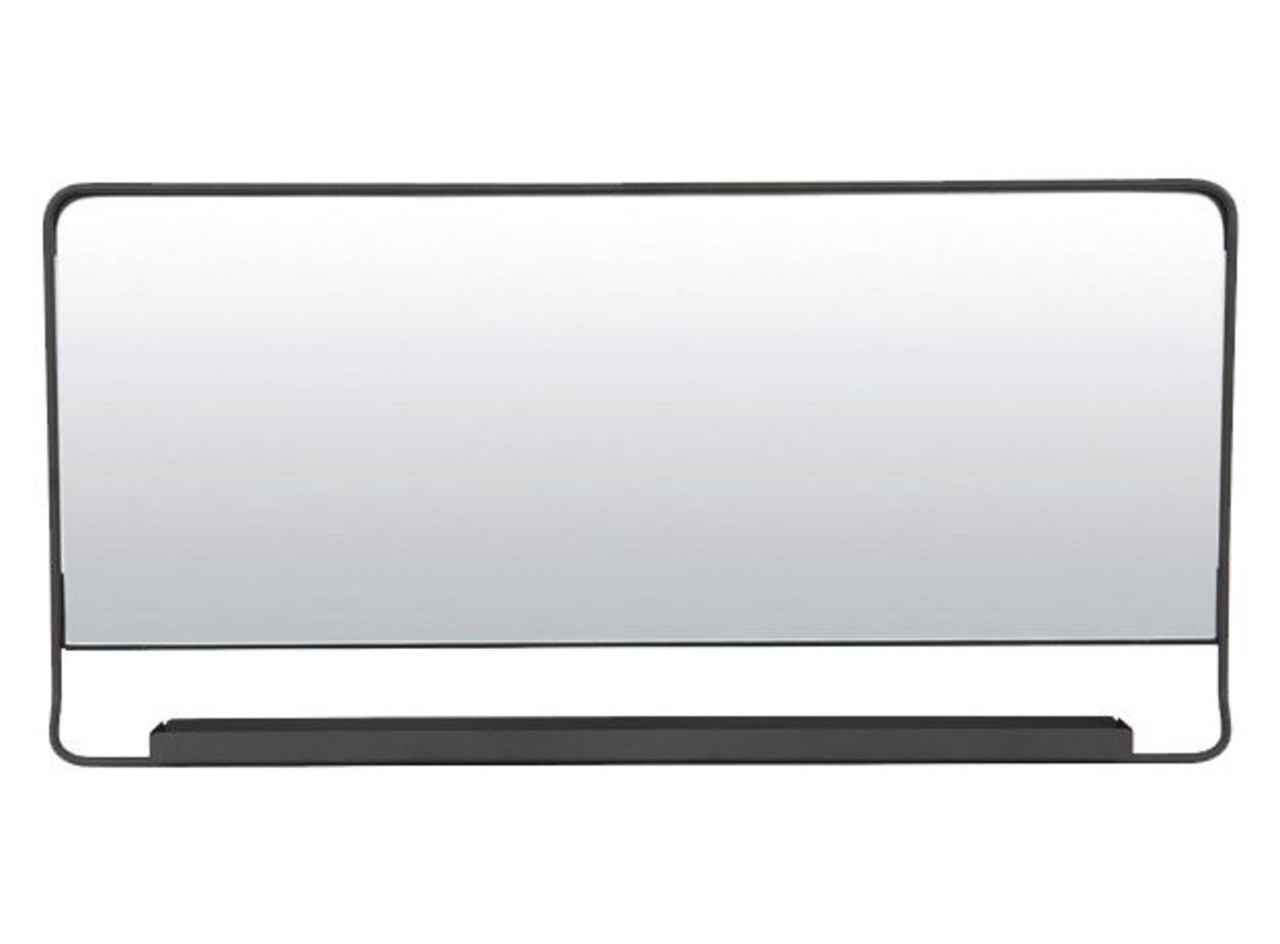 House Doctor Chic mirror with shelve black