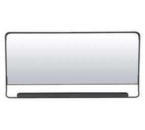 House Doctor Chic schwarz Spiegel mit Ablage