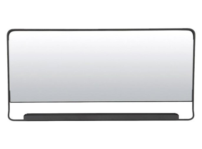 House Doctor Chic mirror with shelve black