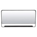 House Doctor Chic mirror with shelve black House Doctor Chic mirror with shelve black