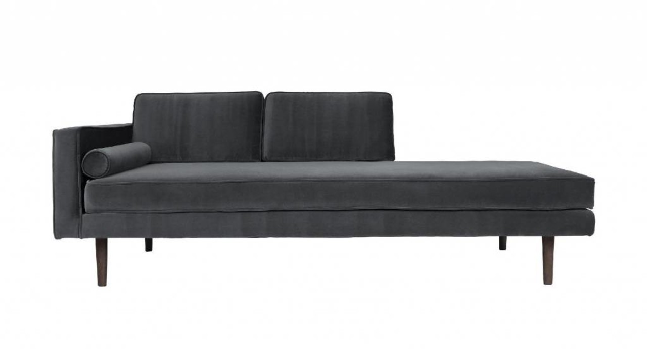 Broste Copenhagen Wind Chaiselong canapé gris Broste Copenhagen Wind Chaiselong canapé gris