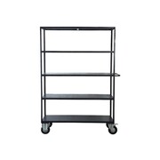 House Doctor rack de almacenamiento en las ruedas de metal negro House Doctor rack de almacenamiento en las ruedas de metal negro