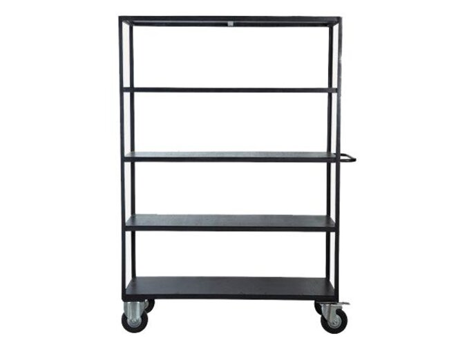 House Doctor Opbevaring rack på hjul sort metal House Doctor Opbevaring rack på hjul sort metal