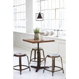 House Doctor Définir tabouret métal gris