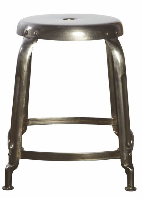 House Doctor Définir tabouret métal gris