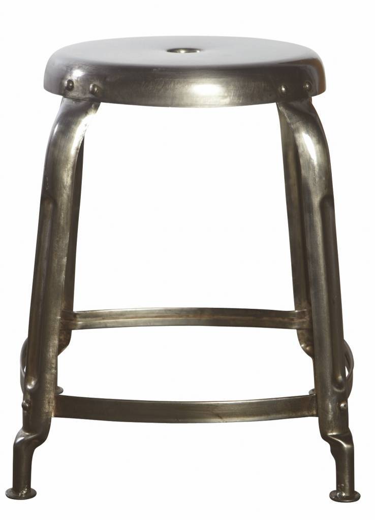 House Doctor Definieren Hocker grau Metall