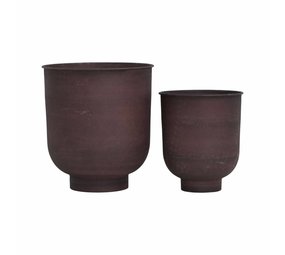 House Doctor Vig bloempot set burnt henna House Doctor Vig bloempot set burnt henna